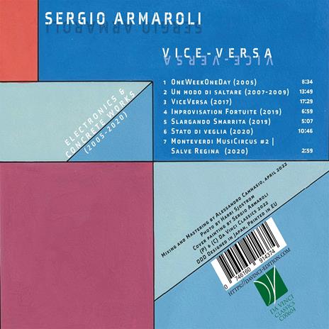 Vice-Versa, Electronics & Concrete Works - CD Audio di Sergio Armaroli - 2