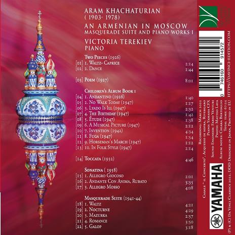 An Armenian In Moscow - CD Audio di Aram Khachaturian,Victoria Terekiev - 2