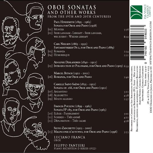Oboe Sonatas and Other Works from the 20th Century - CD Audio di Luciano Franca - 2