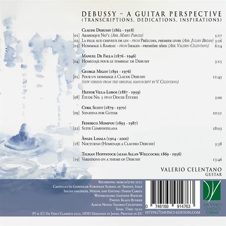 A Guitar Perspective - CD Audio di Claude Debussy,Valerio Celentano - 2