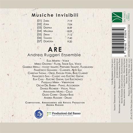 Musiche invisibili - CD Audio di Andrea Ruggeri - 2