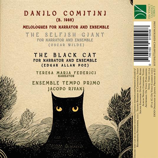The Selfish Giant - CD Audio di Danilo Comitini,Ensemble Tempo Primo - 2