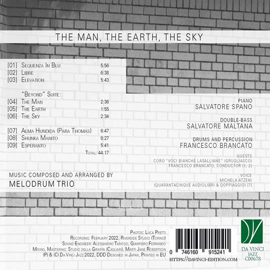 The Man, The Earth, The Sky 2023 - CD Audio di Melodrum Trio - 2