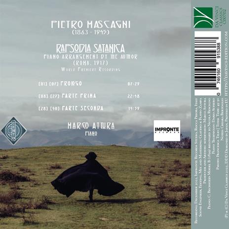 Rapsodia Satanica - CD Audio di Pietro Mascagni,Marco Attura - 2