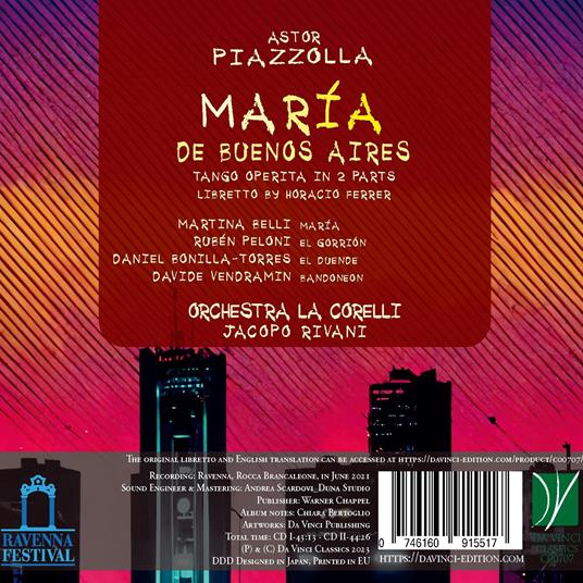Maria de Buenos Aires. Tango Operita - CD Audio di Astor Piazzolla - 2