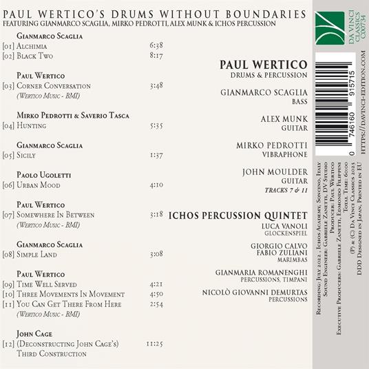 Paul Wertico's Drums Without Boundaries - CD Audio di Paul Wertico - 2