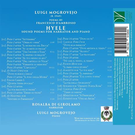 Hyele - Sound Poem - CD Audio di Luigi Mogrovejo,Francesco D'Ambrosio,Rosalba Di Girolamo - 2
