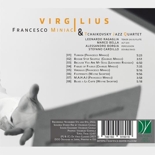 Virgilius - CD Audio di Francesco Miniaci - 2