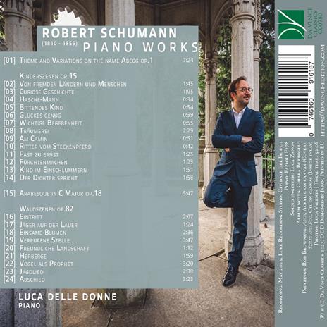 Piano Works (Abegg Variations) - CD Audio di Robert Schumann,Luca Delle Donne - 2