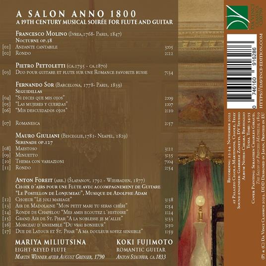 A Salon Anno 1800 - CD Audio di Mariya Miliutsina - 2