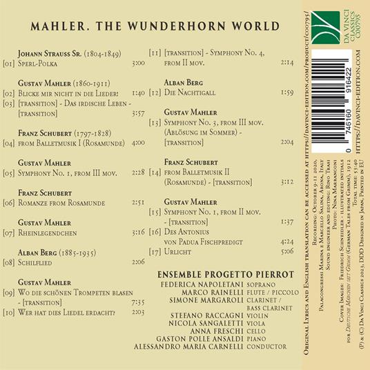 The Wunderhorn World - CD Audio di Gustav Mahler,Ensemble Progetto Pierrot - 2