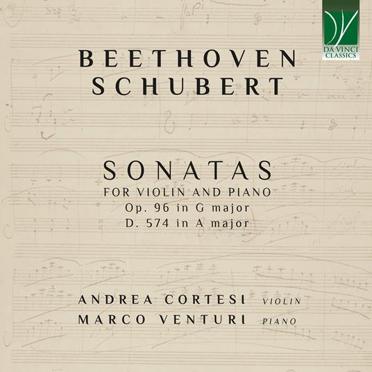 Sonatas For Violin - CD Audio di Ludwig van Beethoven,Franz Schubert,Andrea Cortesi