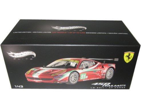 Ferrari 458 Italia Gt2 #51 13Th Le Mans 2011 Fisichella Bruni Vilander Elite Edition 1:43 Model Hwx5497