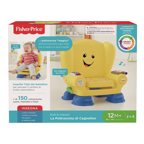 Fisher-Price Poltroncina Cagnolino Ridi & Impara, Giocattolo per Bambini 12+ Mesi - 3