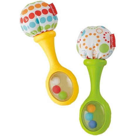 Fisher-Price Baby Biceps Gift Set /& 2 Pezzi Blt33 Colore Multicolore Rattle And Rock Maracas Giocattolo Per Neonati