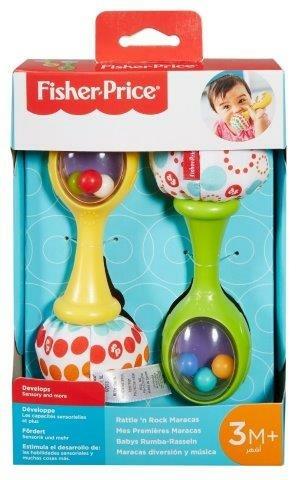 Fisher-Price, le Maracas, Giocattolo per Neonati 3+ Mesi - Fisher Price -  Laugh and Learn - Per la culla e il passeggino - Giocattoli