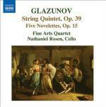 Quintetto op.39 - Novellette op.15 - CD Audio di Alexander Glazunov,Fine Arts Quartet