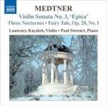 Opere per violino e pianoforte - CD Audio di Nikolaj Medtner