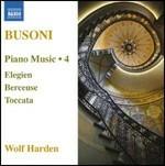 Opere per pianoforte vol.4 - CD Audio di Ferruccio Busoni,Wolf Harden