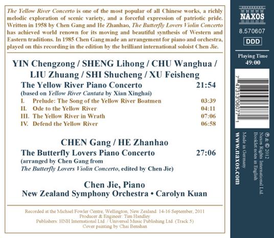 The Butterfly Lovers. Concerto per Pianoforte (Arrangiamento di Chen Jie) - CD Audio di Zhanhao He,Gang Chen - 2