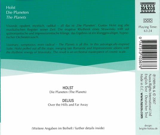 Planets - CD Audio di Gustav Holst