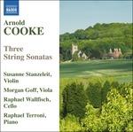 3 Sonate per archi e pianoforte - CD Audio di Arnold Cooke