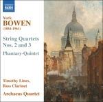 Quartetti per archi n.1, n.2 - Phantasy-Quintet - CD Audio di Edwin York Bowen