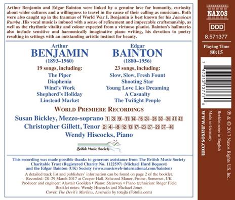 Songs - CD Audio di Susan Bickley,Arthur Benjamin - 2
