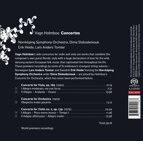 Concertos - SuperAudio CD di Vagn Holmboe - 2