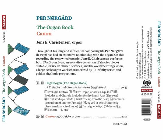 The Organ Book - Canon - SuperAudio CD di Per Norgard - 2