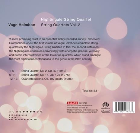 String Quartets Vol.2 - SuperAudio CD di Vagn Holmboe - 2