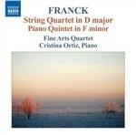 Quartetto per archi - Quintetto con pianoforte - CD Audio di César Franck,Cristina Ortiz,Fine Arts Quartet