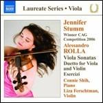 Sonate per viola n.1, n.2 - Duetto per violino e viola n.1 - Esercizi - CD Audio di Alessandro Rolla,Jennifer Stumm
