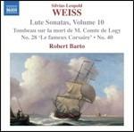Sonate per liuto vol.10 - CD Audio di Sylvius Leopold Weiss,Robert Barto