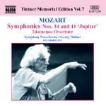 Sinfonie n.34, n.41 - Ouverture Idomeneo - CD Audio di Wolfgang Amadeus Mozart,Georg Tintner