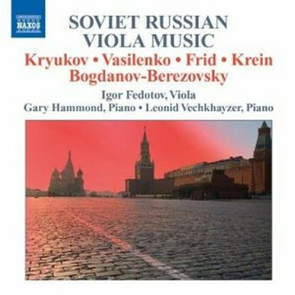 Soviet Russian Viola Music - CD Audio