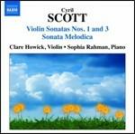 Sonate per violino n.1, n.3 - Sonata melodica - CD Audio di Cyril Meir Scott