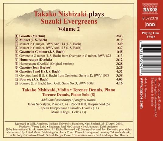 Suzuki Evergreens Vol.2 - CD Audio - 2
