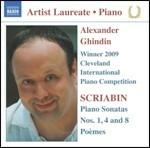 Sonata per pianoforte n.1, n.4, n.8 - Poèmes - Morceaux - CD Audio di Alexander Scriabin,Alexander Ghindin