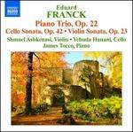Trio con Pianoforte Op.22, Sonata per Violoncello Op.42 - CD Audio di Eduard Franck,James Tocco