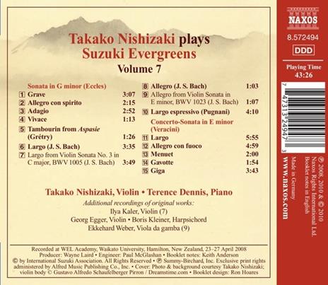 Suzuki Evergreens Vol.7 - CD Audio - 2