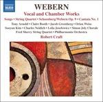 Musica vocale e da camera - CD Audio di Anton Webern,Robert Craft