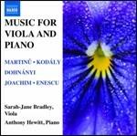 Musica per viola e pianoforte - CD Audio di Sarah-Jane Bradley,Anthony Hewitt