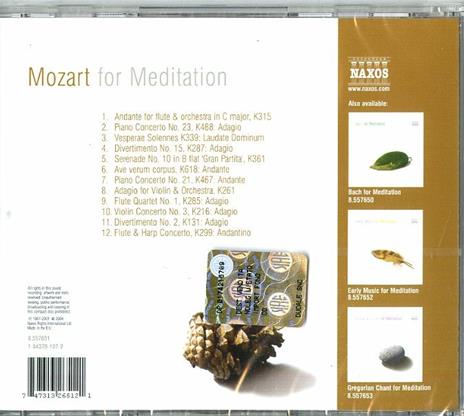 Mozart for Meditation - CD Audio di Wolfgang Amadeus Mozart - 2