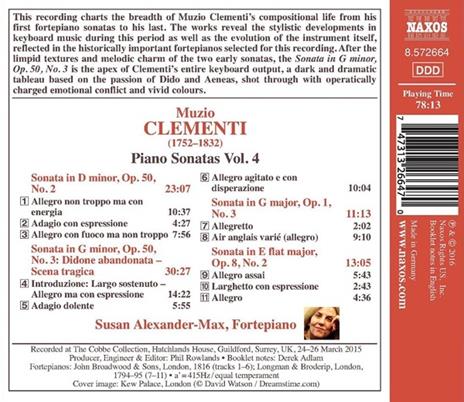 Sonate per pianoforte vol.4 - CD Audio di Muzio Clementi - 2