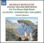 Arrangiamenti di musica russa per 2 pianoforti a 8 mani - CD Audio di Pyotr Ilyich Tchaikovsky,Alexander Glazunov,Mily Balakirev,Aurora Quartet