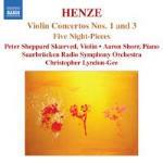 Concerti per violino n.1, n.3, n.5 - Night-Pieces - CD Audio di Hans Werner Henze,David Lloyd-Jones