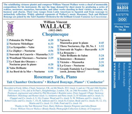 Chopinesque. Le Zéphyr, Woodland Murmurs, Le Chant des Oiseaux - CD Audio di Richard Bonynge,William Vincent Wallace - 2