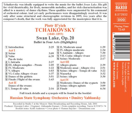 Il lago dei cigni - CD Audio di Pyotr Ilyich Tchaikovsky - 2