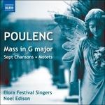 Messa in Sol Maggiore - Sept Chansons - Mottetti - CD Audio di Francis Poulenc